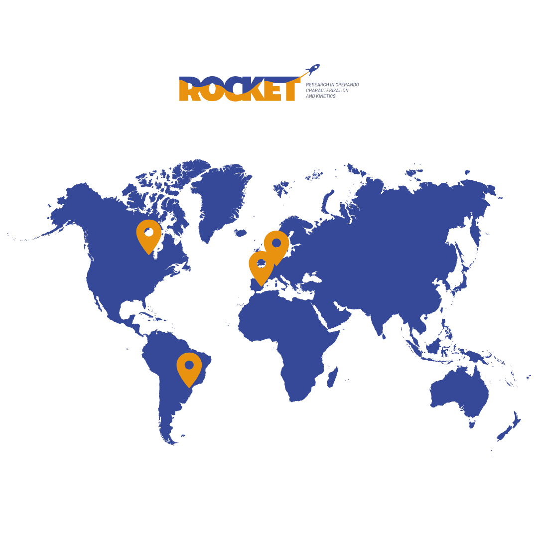 Mapa Mundi com o tema da ROCKET
